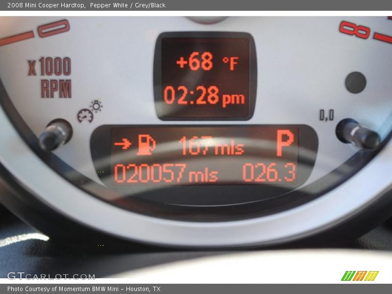 Pepper White / Grey/Black 2008 Mini Cooper Hardtop