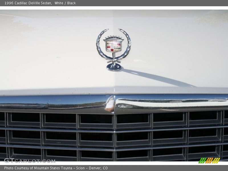 White / Black 1996 Cadillac DeVille Sedan