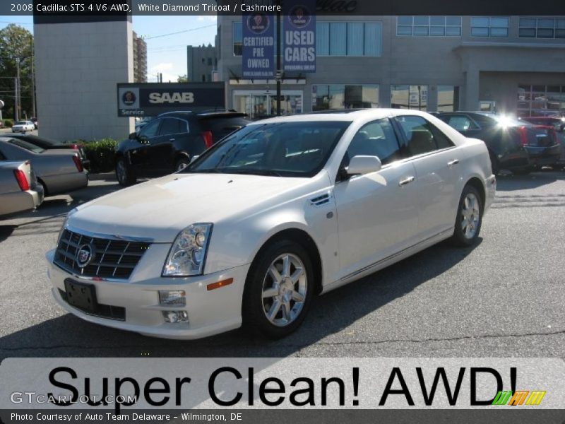 White Diamond Tricoat / Cashmere 2008 Cadillac STS 4 V6 AWD