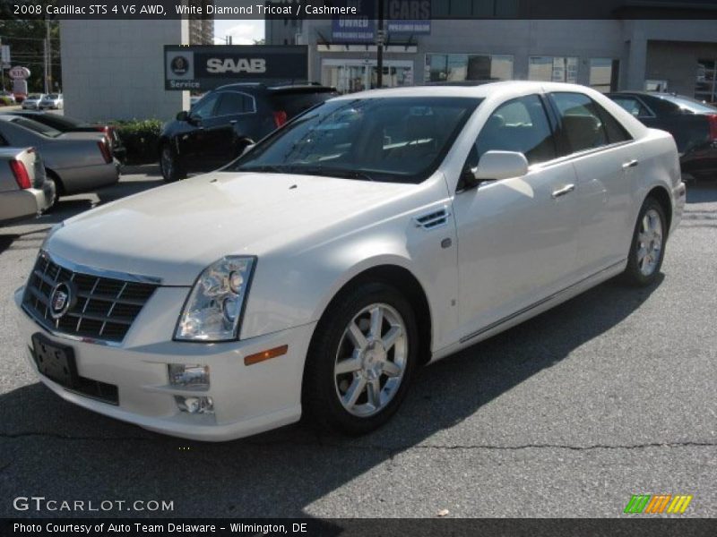 White Diamond Tricoat / Cashmere 2008 Cadillac STS 4 V6 AWD