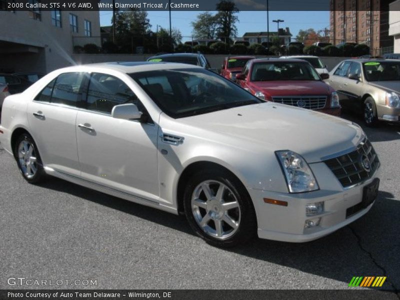 White Diamond Tricoat / Cashmere 2008 Cadillac STS 4 V6 AWD