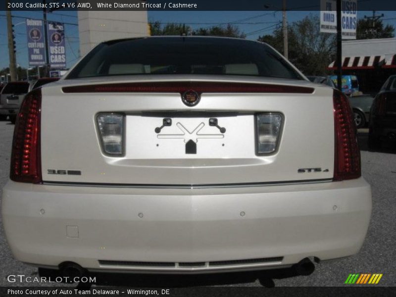 White Diamond Tricoat / Cashmere 2008 Cadillac STS 4 V6 AWD