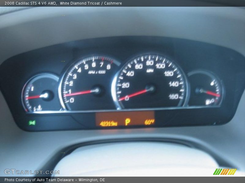 White Diamond Tricoat / Cashmere 2008 Cadillac STS 4 V6 AWD