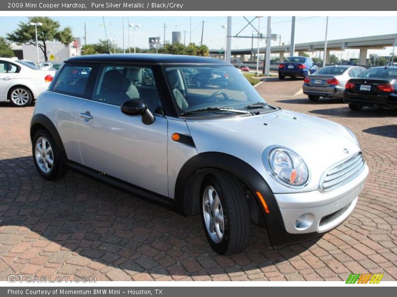 Pure Silver Metallic / Black/Grey 2009 Mini Cooper Hardtop