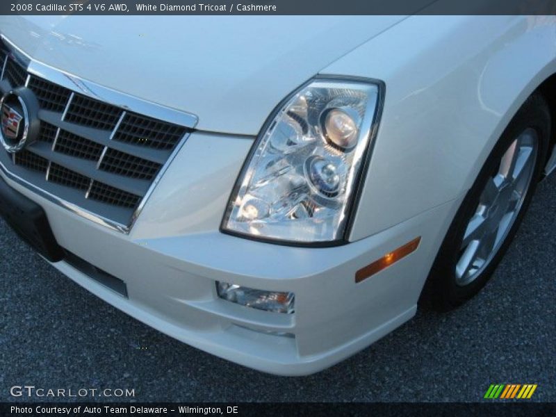 White Diamond Tricoat / Cashmere 2008 Cadillac STS 4 V6 AWD