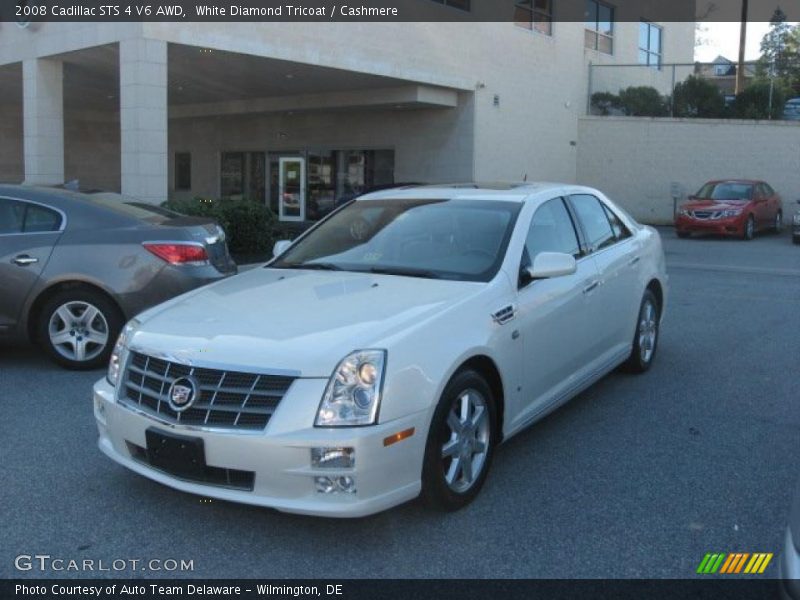 White Diamond Tricoat / Cashmere 2008 Cadillac STS 4 V6 AWD