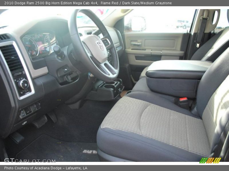 Flame Red / Dark Slate/Medium Graystone 2010 Dodge Ram 2500 Big Horn Edition Mega Cab 4x4