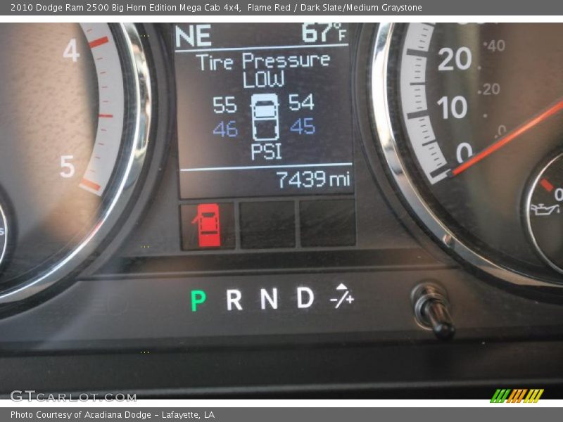 Flame Red / Dark Slate/Medium Graystone 2010 Dodge Ram 2500 Big Horn Edition Mega Cab 4x4