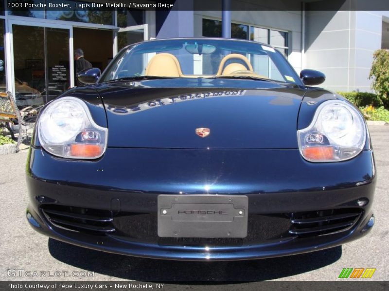 Lapis Blue Metallic / Savanna Beige 2003 Porsche Boxster