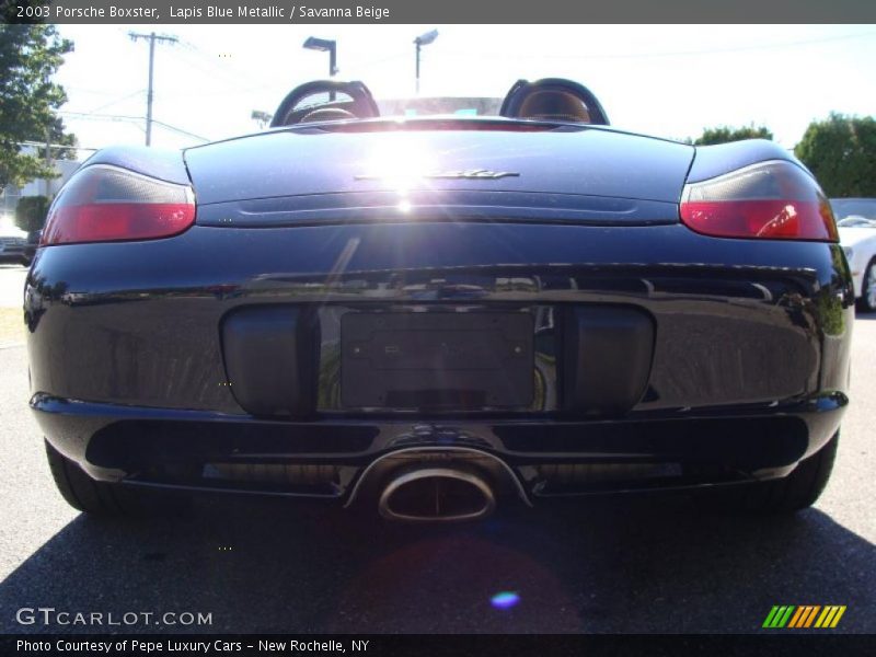 Lapis Blue Metallic / Savanna Beige 2003 Porsche Boxster