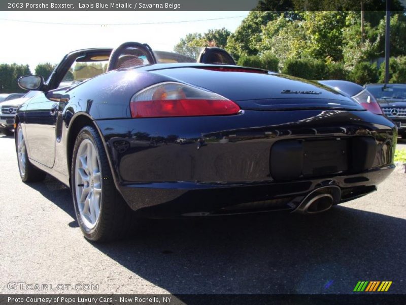 Lapis Blue Metallic / Savanna Beige 2003 Porsche Boxster