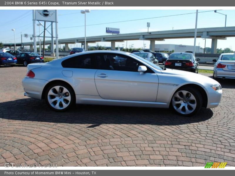Titanium Silver Metallic / Black 2004 BMW 6 Series 645i Coupe
