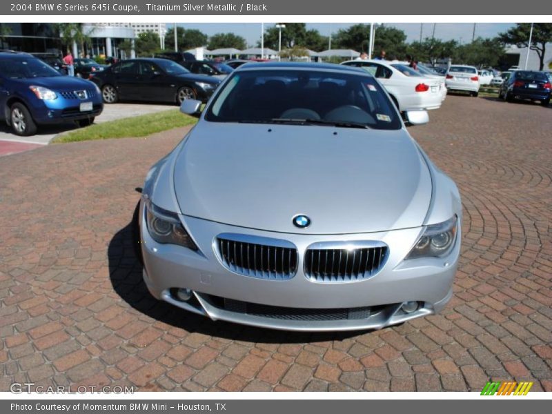 Titanium Silver Metallic / Black 2004 BMW 6 Series 645i Coupe