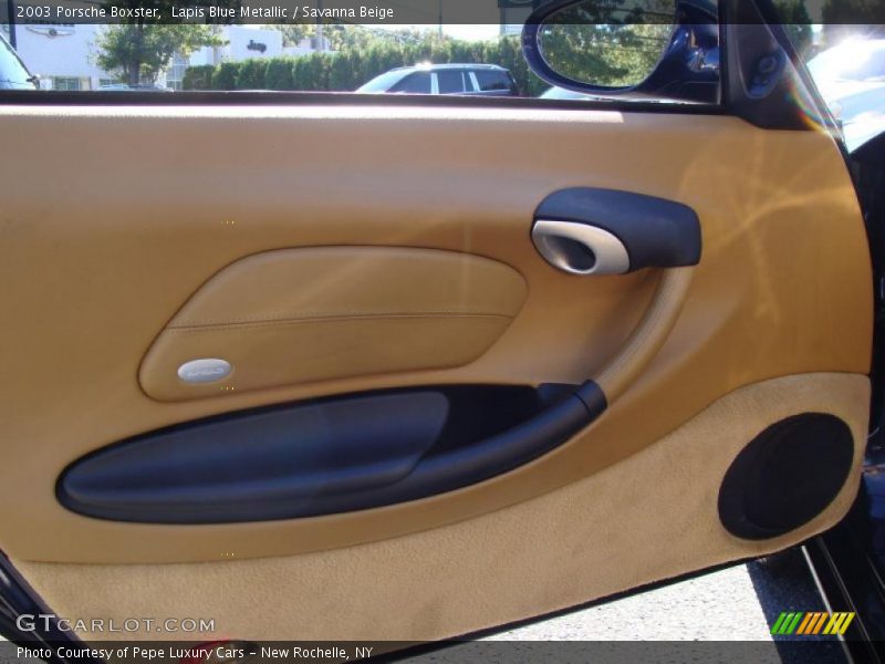 Lapis Blue Metallic / Savanna Beige 2003 Porsche Boxster