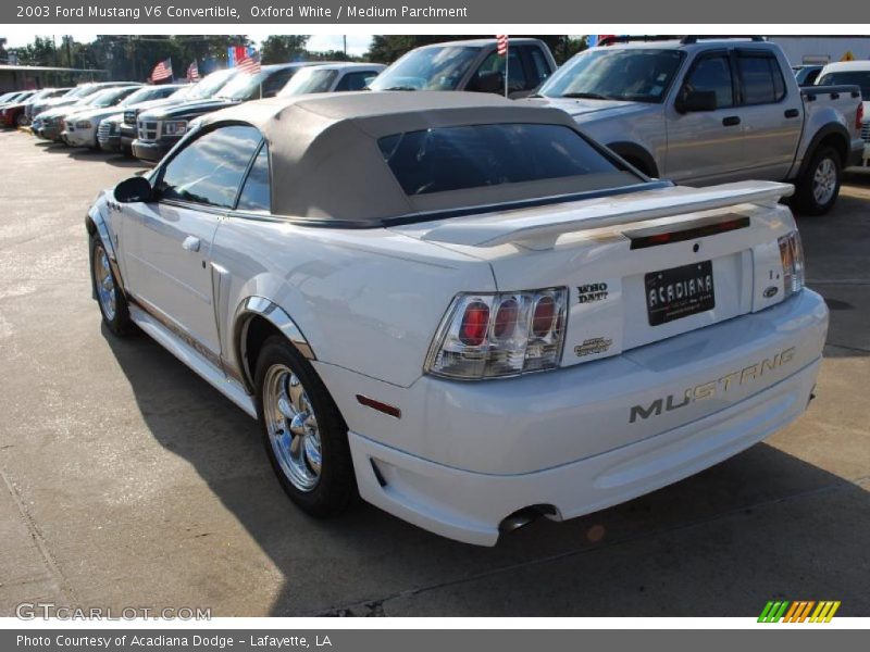 Oxford White / Medium Parchment 2003 Ford Mustang V6 Convertible