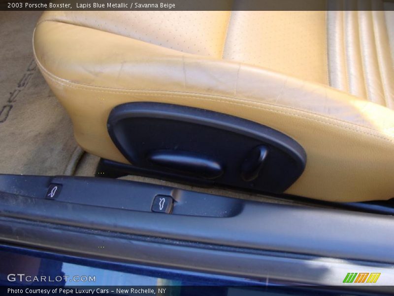 Lapis Blue Metallic / Savanna Beige 2003 Porsche Boxster