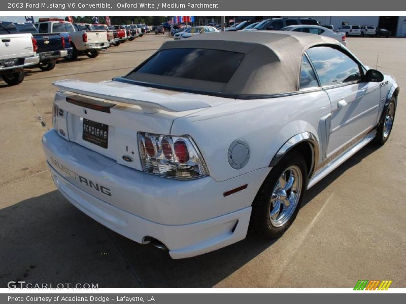 Oxford White / Medium Parchment 2003 Ford Mustang V6 Convertible