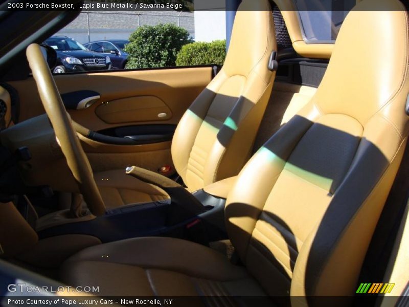 Lapis Blue Metallic / Savanna Beige 2003 Porsche Boxster