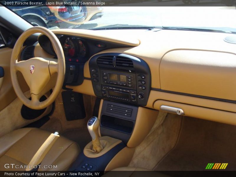 Lapis Blue Metallic / Savanna Beige 2003 Porsche Boxster