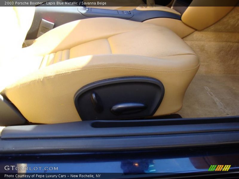 Lapis Blue Metallic / Savanna Beige 2003 Porsche Boxster