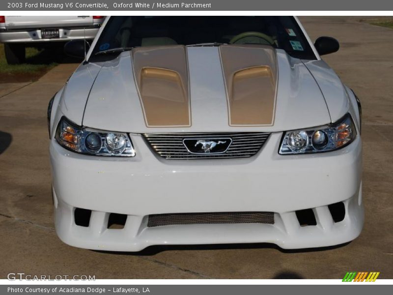 Oxford White / Medium Parchment 2003 Ford Mustang V6 Convertible