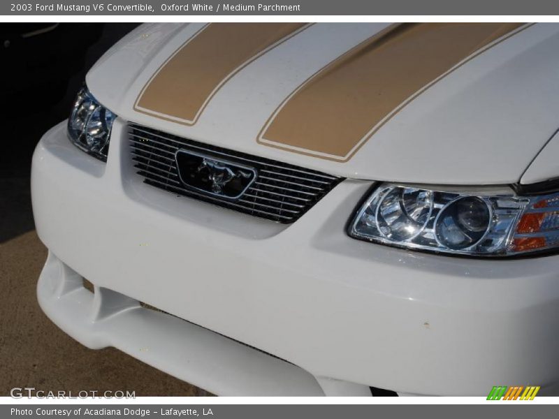 Oxford White / Medium Parchment 2003 Ford Mustang V6 Convertible