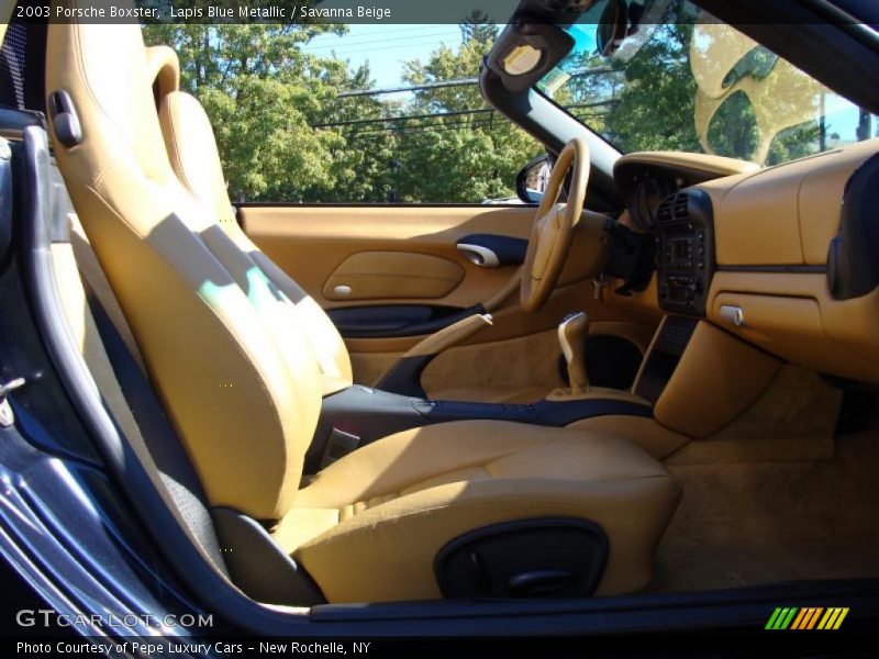 Lapis Blue Metallic / Savanna Beige 2003 Porsche Boxster