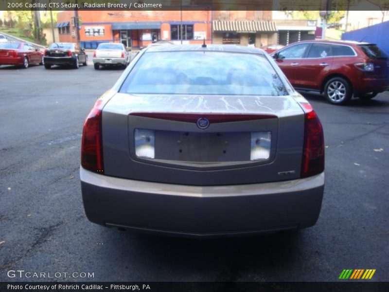 Radiant Bronze / Cashmere 2006 Cadillac CTS Sedan