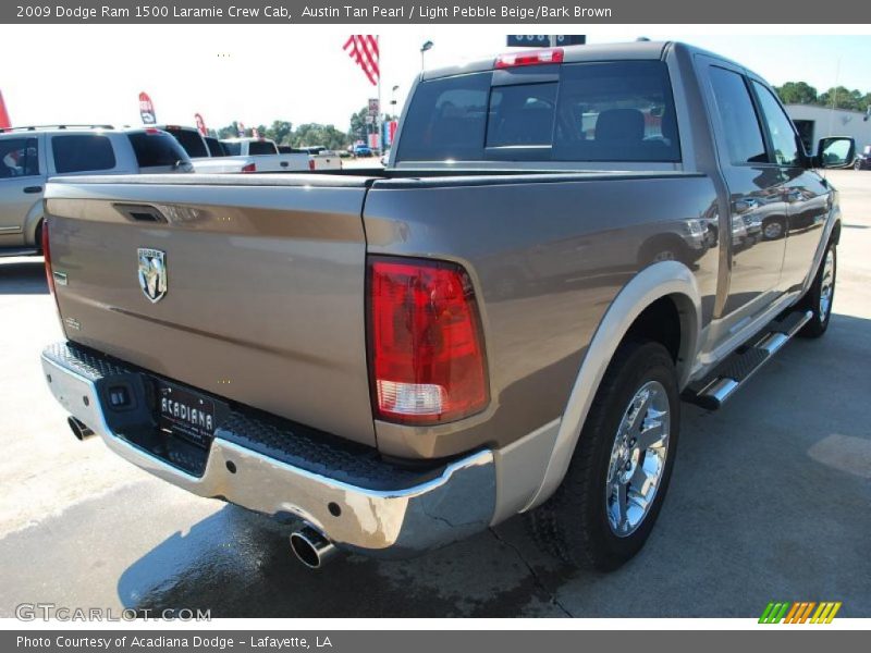 Austin Tan Pearl / Light Pebble Beige/Bark Brown 2009 Dodge Ram 1500 Laramie Crew Cab