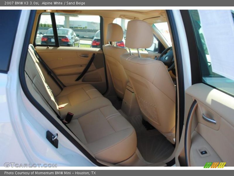 Alpine White / Sand Beige 2007 BMW X3 3.0si