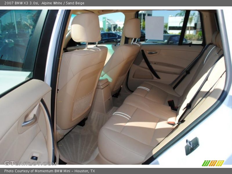 Alpine White / Sand Beige 2007 BMW X3 3.0si