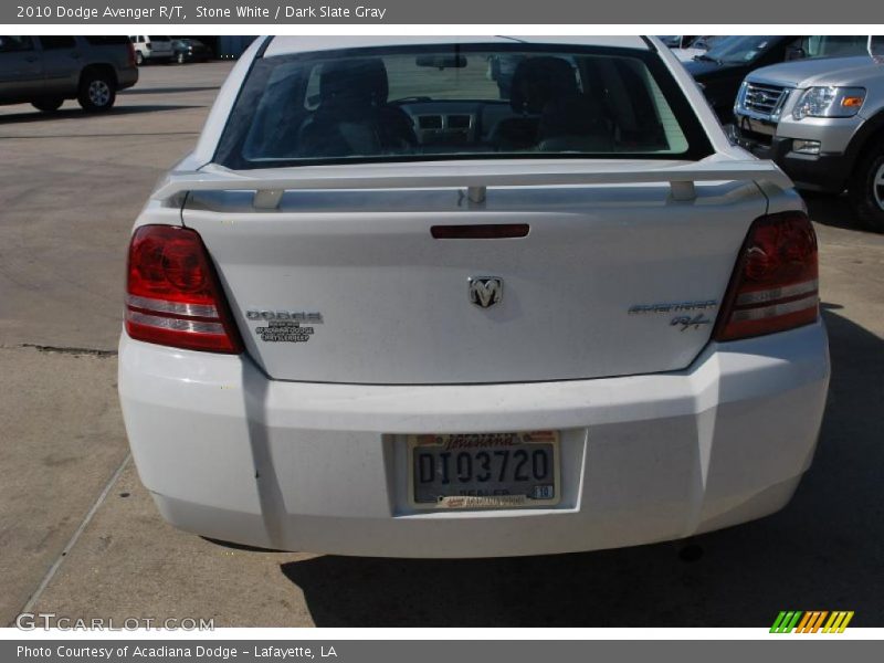 Stone White / Dark Slate Gray 2010 Dodge Avenger R/T