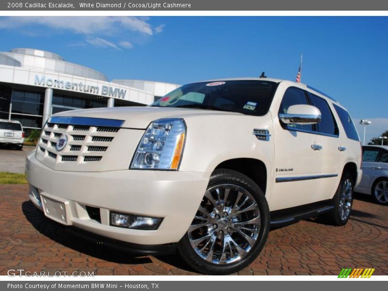 White Diamond / Cocoa/Light Cashmere 2008 Cadillac Escalade