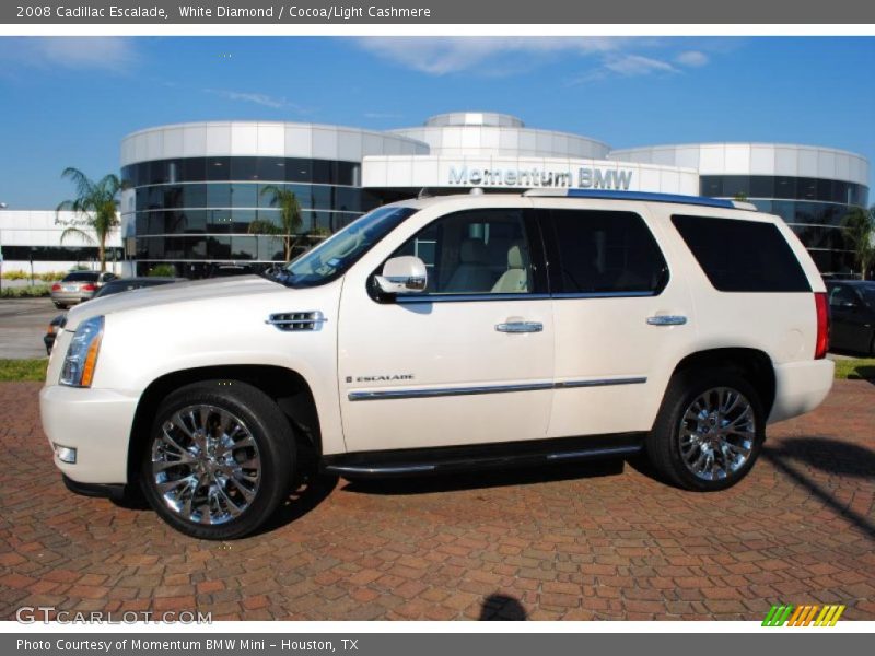 White Diamond / Cocoa/Light Cashmere 2008 Cadillac Escalade