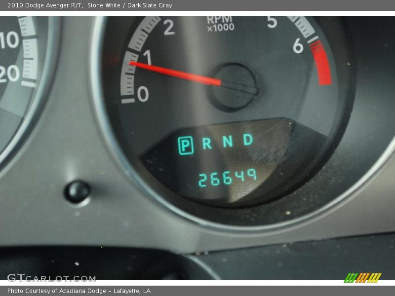 Stone White / Dark Slate Gray 2010 Dodge Avenger R/T
