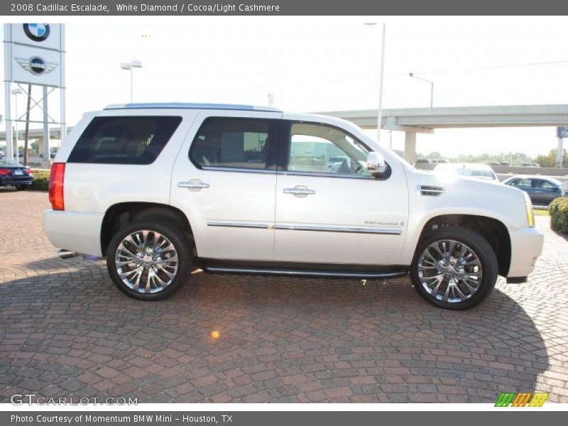 White Diamond / Cocoa/Light Cashmere 2008 Cadillac Escalade