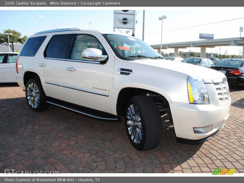 White Diamond / Cocoa/Light Cashmere 2008 Cadillac Escalade