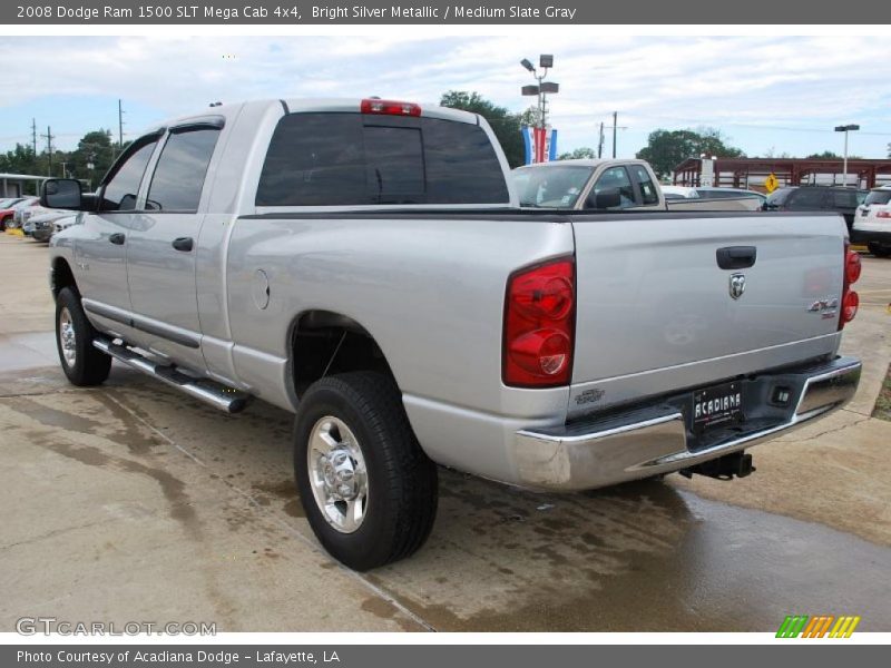 Bright Silver Metallic / Medium Slate Gray 2008 Dodge Ram 1500 SLT Mega Cab 4x4