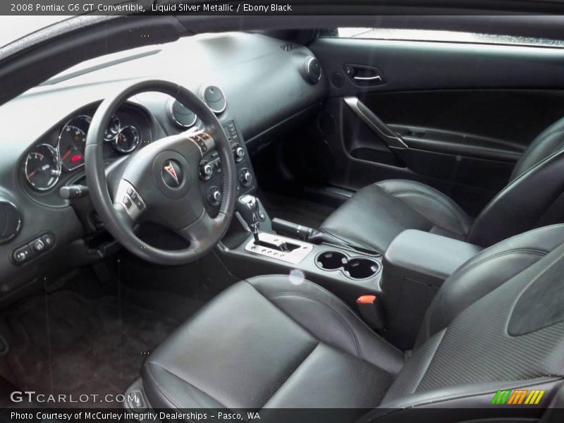 Liquid Silver Metallic / Ebony Black 2008 Pontiac G6 GT Convertible