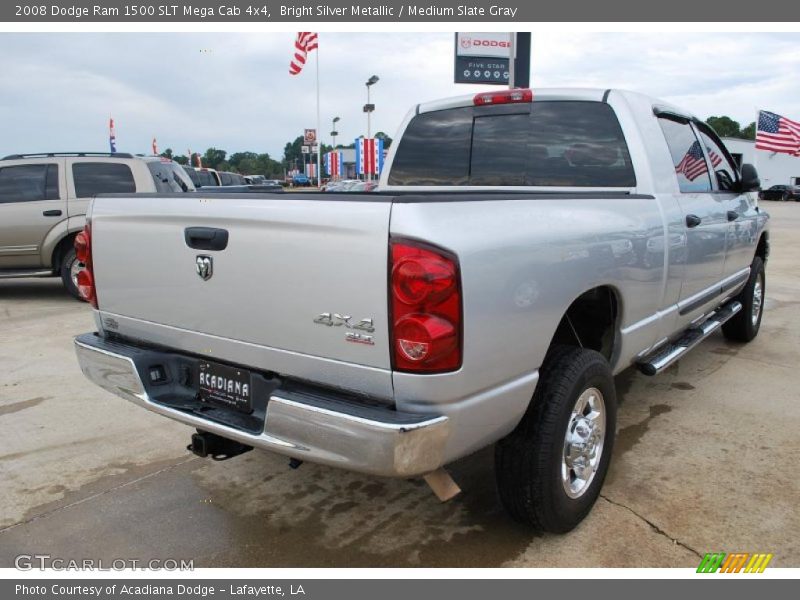 Bright Silver Metallic / Medium Slate Gray 2008 Dodge Ram 1500 SLT Mega Cab 4x4