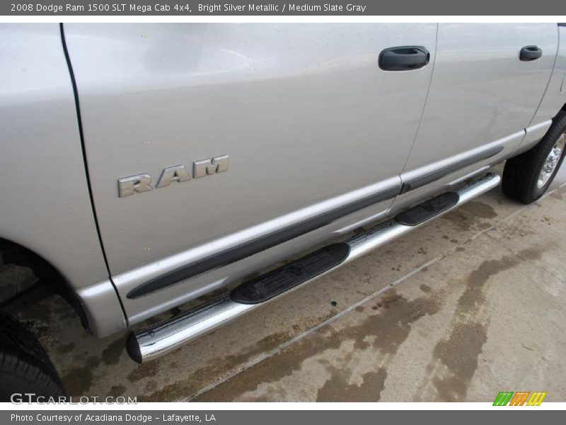 Bright Silver Metallic / Medium Slate Gray 2008 Dodge Ram 1500 SLT Mega Cab 4x4