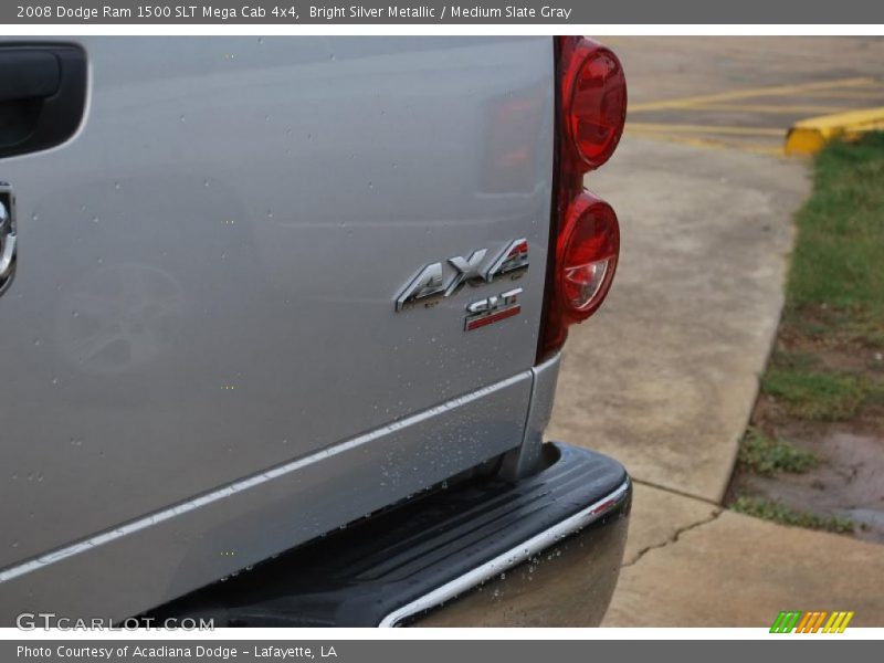 Bright Silver Metallic / Medium Slate Gray 2008 Dodge Ram 1500 SLT Mega Cab 4x4