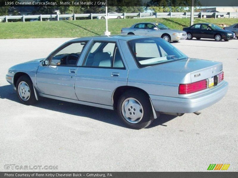 Mystic Teal Metallic / Gray 1996 Chevrolet Corsica Sedan