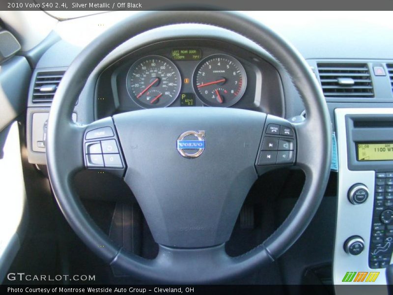 Silver Metallic / Off Black 2010 Volvo S40 2.4i