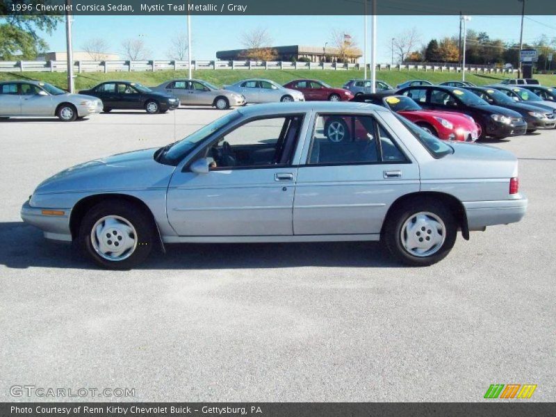 Mystic Teal Metallic / Gray 1996 Chevrolet Corsica Sedan