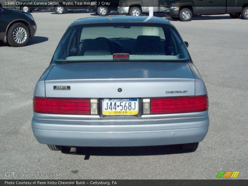 Mystic Teal Metallic / Gray 1996 Chevrolet Corsica Sedan