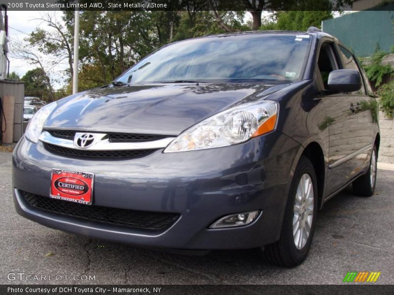 Slate Metallic / Stone 2008 Toyota Sienna Limited AWD