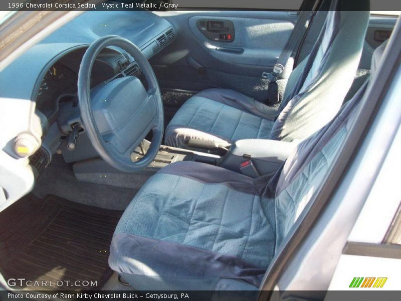 Mystic Teal Metallic / Gray 1996 Chevrolet Corsica Sedan