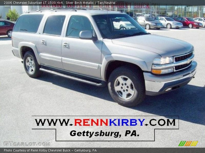 Silver Birch Metallic / Tan/Neutral 2006 Chevrolet Suburban LT 1500 4x4