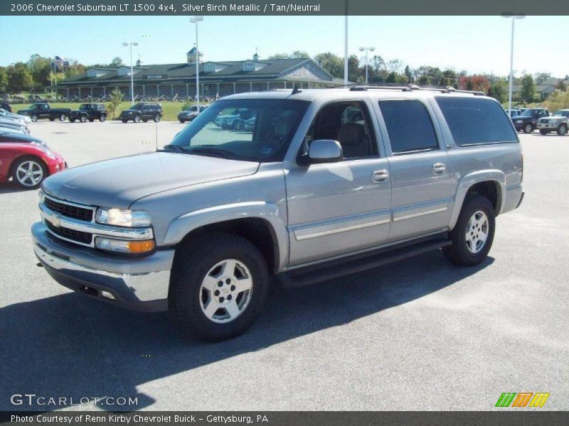 Silver Birch Metallic / Tan/Neutral 2006 Chevrolet Suburban LT 1500 4x4
